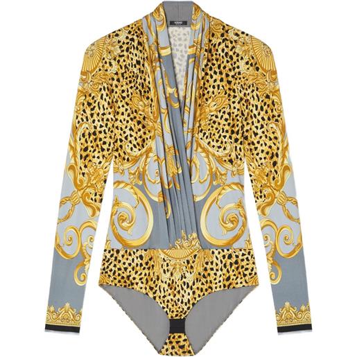 Versace body con stampa grafica - giallo