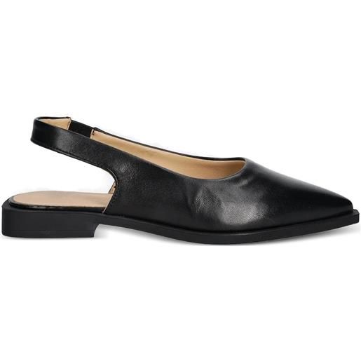 Copenhagen ballerine con cinturino posteriore - nero