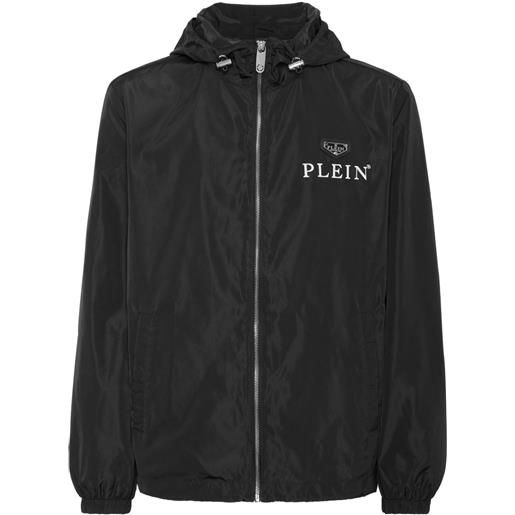 Philipp Plein giacca con cappuccio e zip - nero