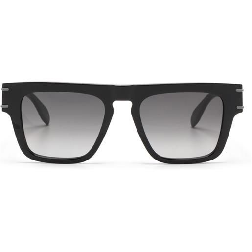 Alexander McQueen Eyewear occhiali da sole rettangolari - nero