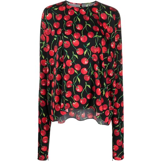 Dolce & Gabbana blusa con stampa - rosso
