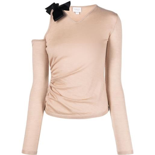 Giambattista Valli top con cut-out - toni neutri