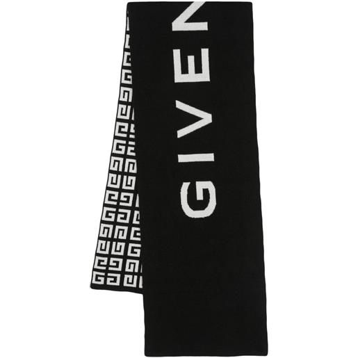 Givenchy sciarpa con intarsio - nero