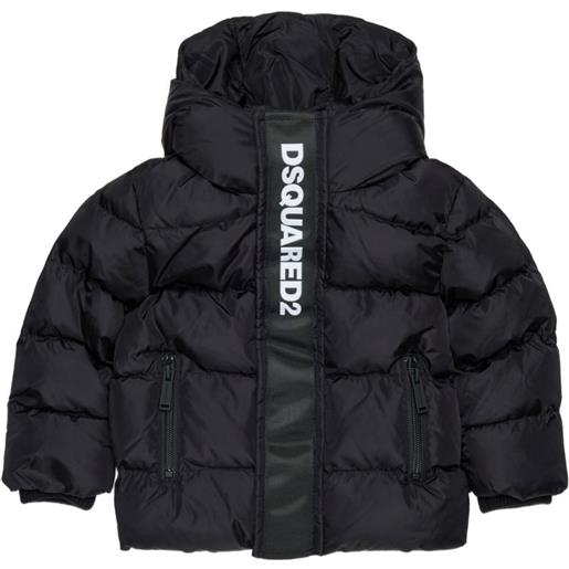 DSQUARED2 KIDS piumino con cappuccio - nero