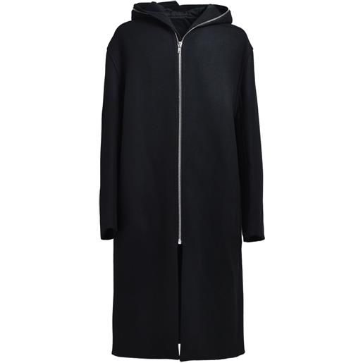 Rick Owens cappotto con zip - nero