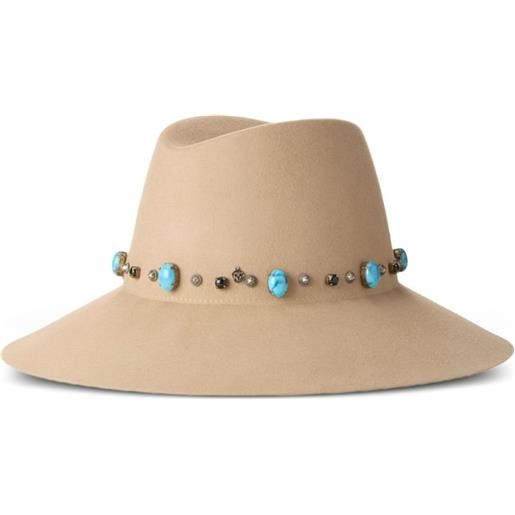 Maison Michel cappello con applicazione - toni neutri