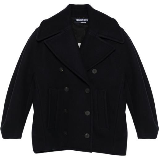 Jacquemus cappotto the oval sailor - blu