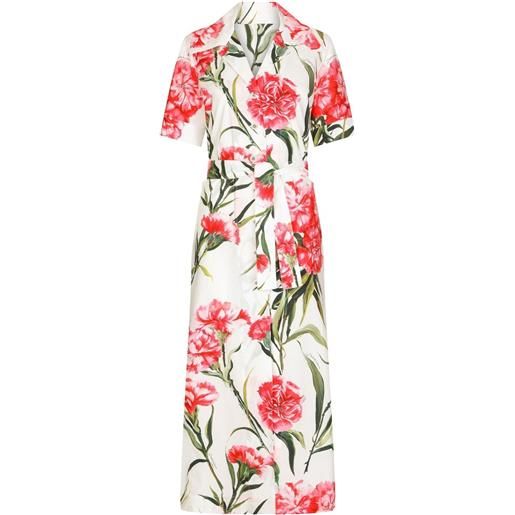 Dolce & Gabbana chemisier a fiori - bianco
