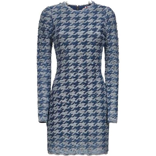 Diesel abito corto in pied-de-poule - blu