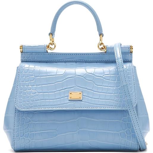 Dolce & Gabbana borsa tote sicily media - blu