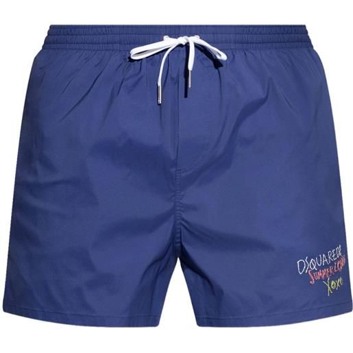 DSQUARED2 costume da bagno summer lovers - blu