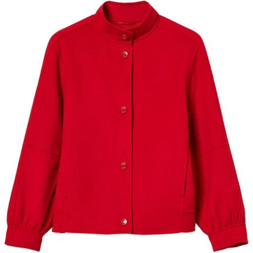 TWINSET bomber con maniche a palloncino - rosso