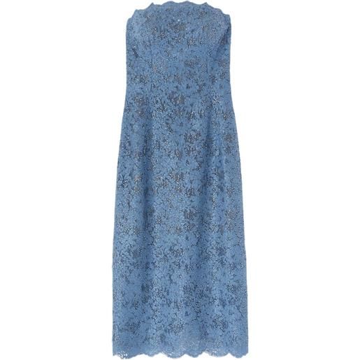 Ermanno Scervino abito midi con decorazione - blu