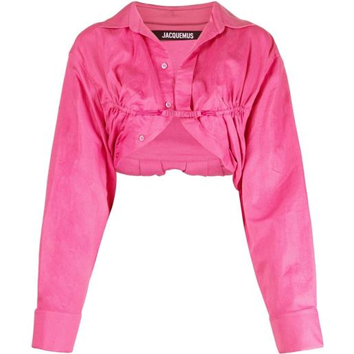 Jacquemus camicia le papier - rosa