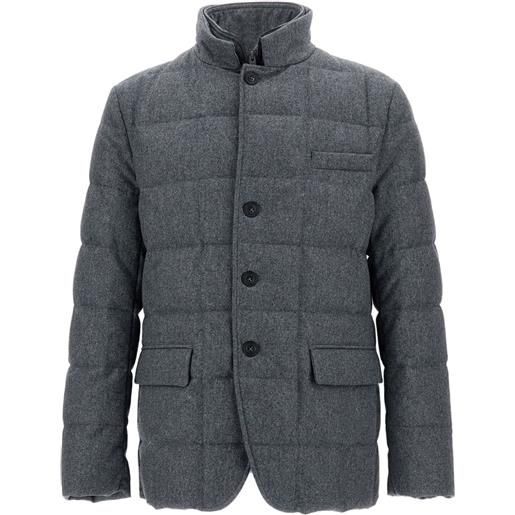 Fay giacca doppiopetto trapuntata - grigio