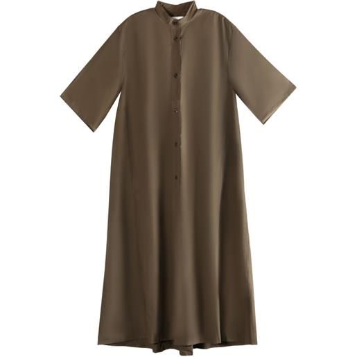 Studio Nicholson button-front midi shirt dress - marrone