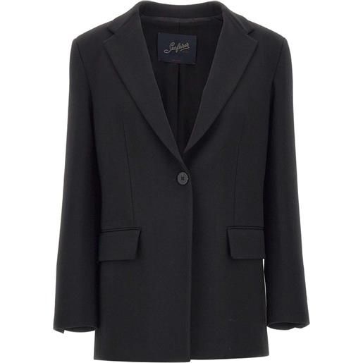 Seafarer cappotto con bottone singolo - nero