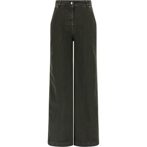 Nude jeans a gamba ampia - nero