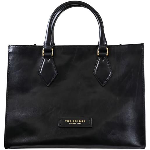 The Bridge borsa tote con manico - nero