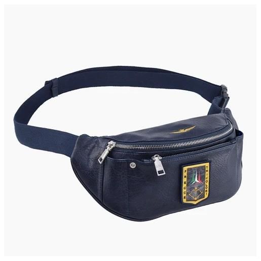 Aeronautica Militare marsupio in similpelle Aeronautica Militare linea pilot 472 blue