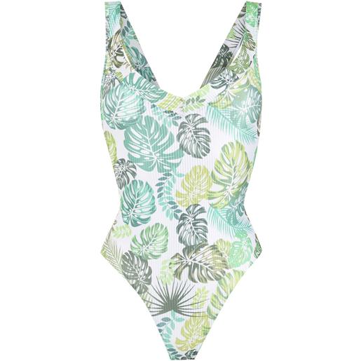 Amir Slama costume intero con stampa - verde