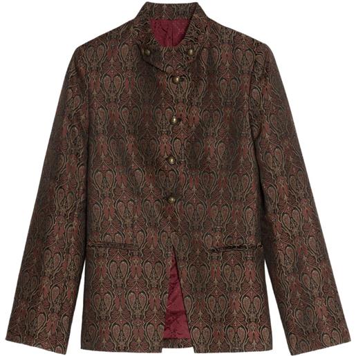 Zadig&Voltaire blazer verysa con stampa paisley - marrone