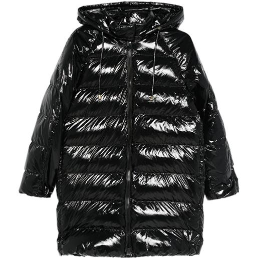 PINKO cappotto trapuntato con cappuccio - nero