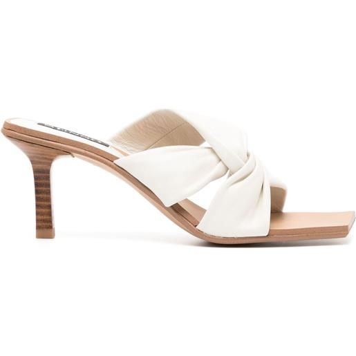 Senso mules mila in pelle - bianco