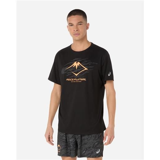 Asics fujitrail m - t-shirt running - uomo - nero