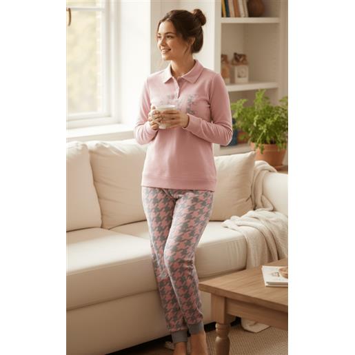 Nottingham pigiama donna Nottingham in coral invernale pg42354