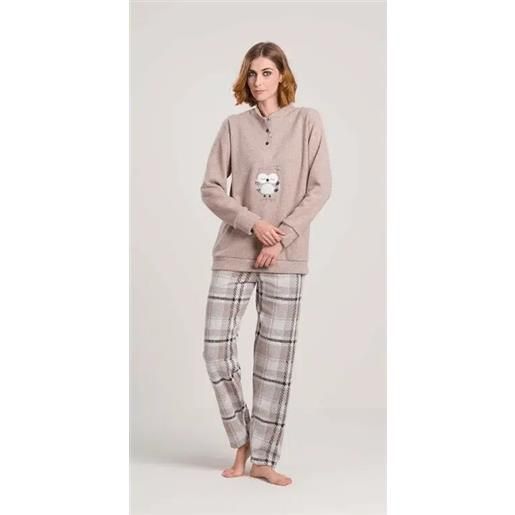 Gary pigiama donna invernale serafino punto milano Gary flanellato v50110