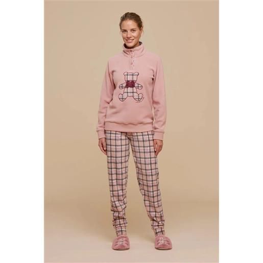 Noidinotte pigiama donna invernale micropile Noidinotte con collo alto fa8401