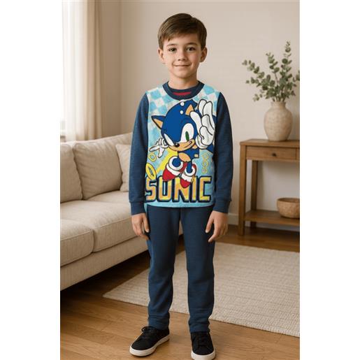 Disney pigiama caldo cotone sonic interlock bambino baby sc40g7407