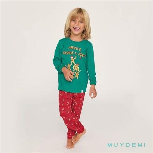 Pigiama Bambino Lungo In Flanella Scozzese Verde - Albert | Pellegrini Pigiami - Foto 8