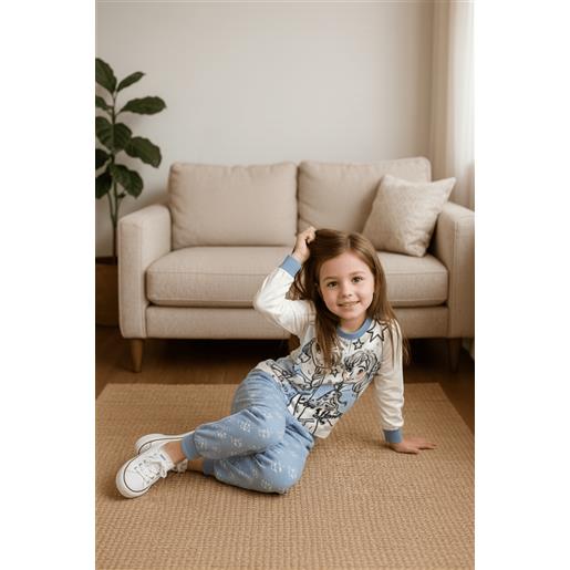 Disney pigiama caldo cotone frozen Disney interlock bambina baby dy50a1380