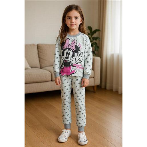 Disney pigiama cotone felpato minnie bambina baby dy50c6255