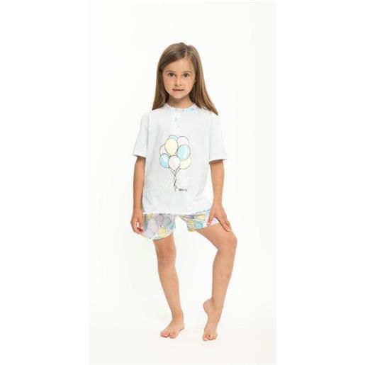 Gary pigiama Gary bambina mezza manica pantaloncino p25043