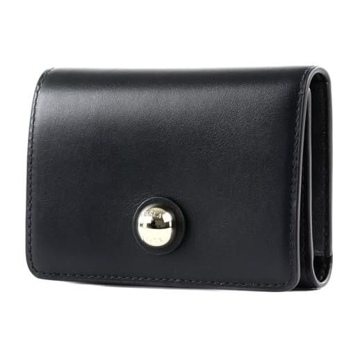 Mygoodprice Portafoglio Tessile Con Aletta Magnetica E Pittogramma Pekinese Personalizzabile - 4 Scomparti Carte, Portamonete Lampo, Nero