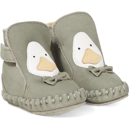 Donsje baby - stivaletti junus in suede con fiocco