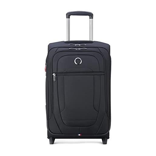 DELSEY paris helium dlx softside - bagaglio espandibile con 2 ruote, nero, da portare con sé, 53,3 cm, bagaglio espandibile helium dlx softside con 2 ruote, nero, carry on 21 inch, helium dlx