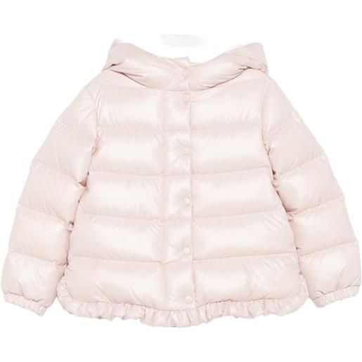 Moncler Enfant piumino con ruches - rosa