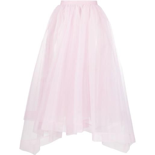 Alexander McQueen gonna con balze asimmetrica - rosa