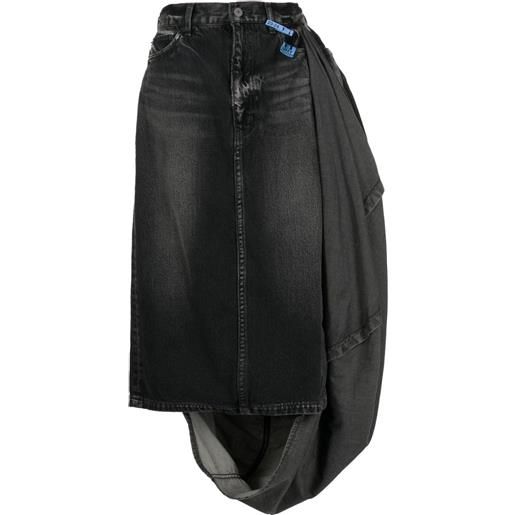 Maison MIHARA YASUHIRO gonna circle denim - nero