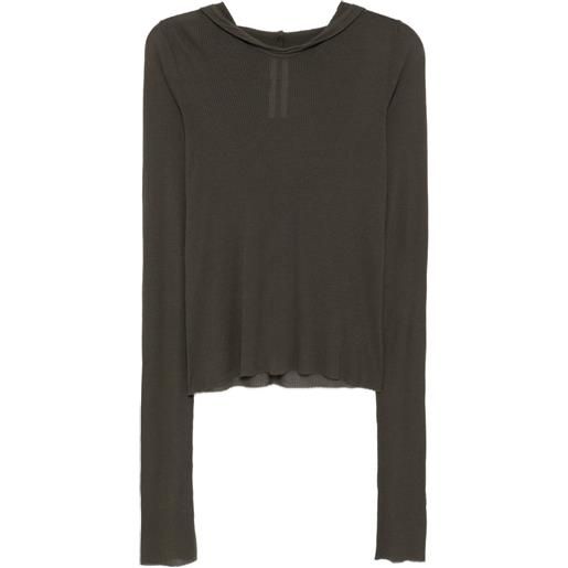 Rick Owens felpa con cappuccio - verde