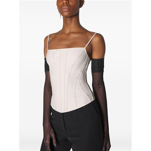 Mugler corsetto - bianco