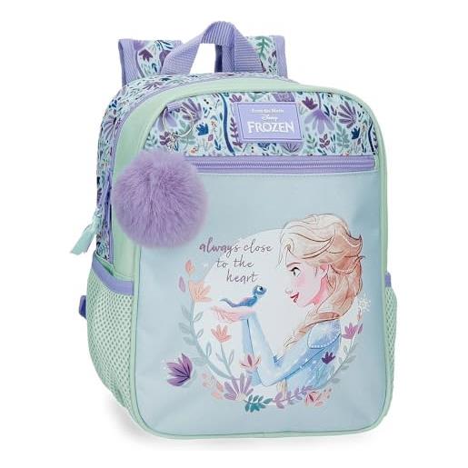 Disney close to the heart frozen zaino scuola multicolore 23x28x10 cm poliestere by joumma bags, multicolore, taglia unica, zaino scuola