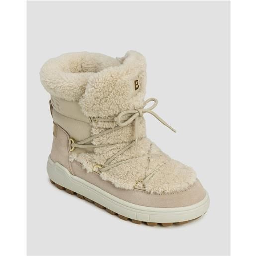 BOGNER stivali da neve con chiodi da donna bogner chamonix s 10 a beige