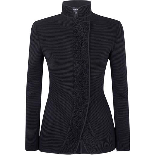 Giorgio Armani giacca a collo alto - nero