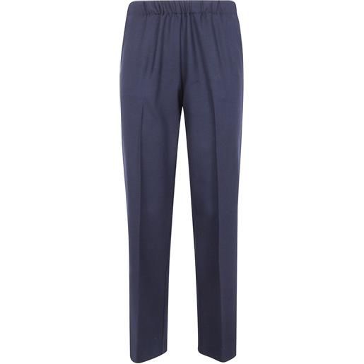 Kiltie pantaloni con vita elasticizzata - blu