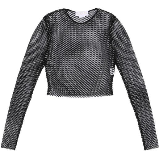 Genny top con decorazione - nero